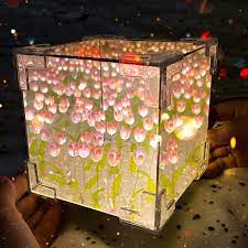 Lampara Tulipanes Cuadrado