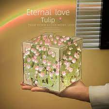 Lampara Tulipanes Cuadrado
