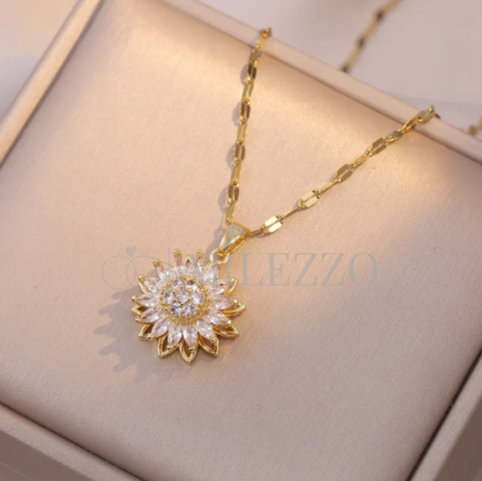 Collar de Girasol Giratorio